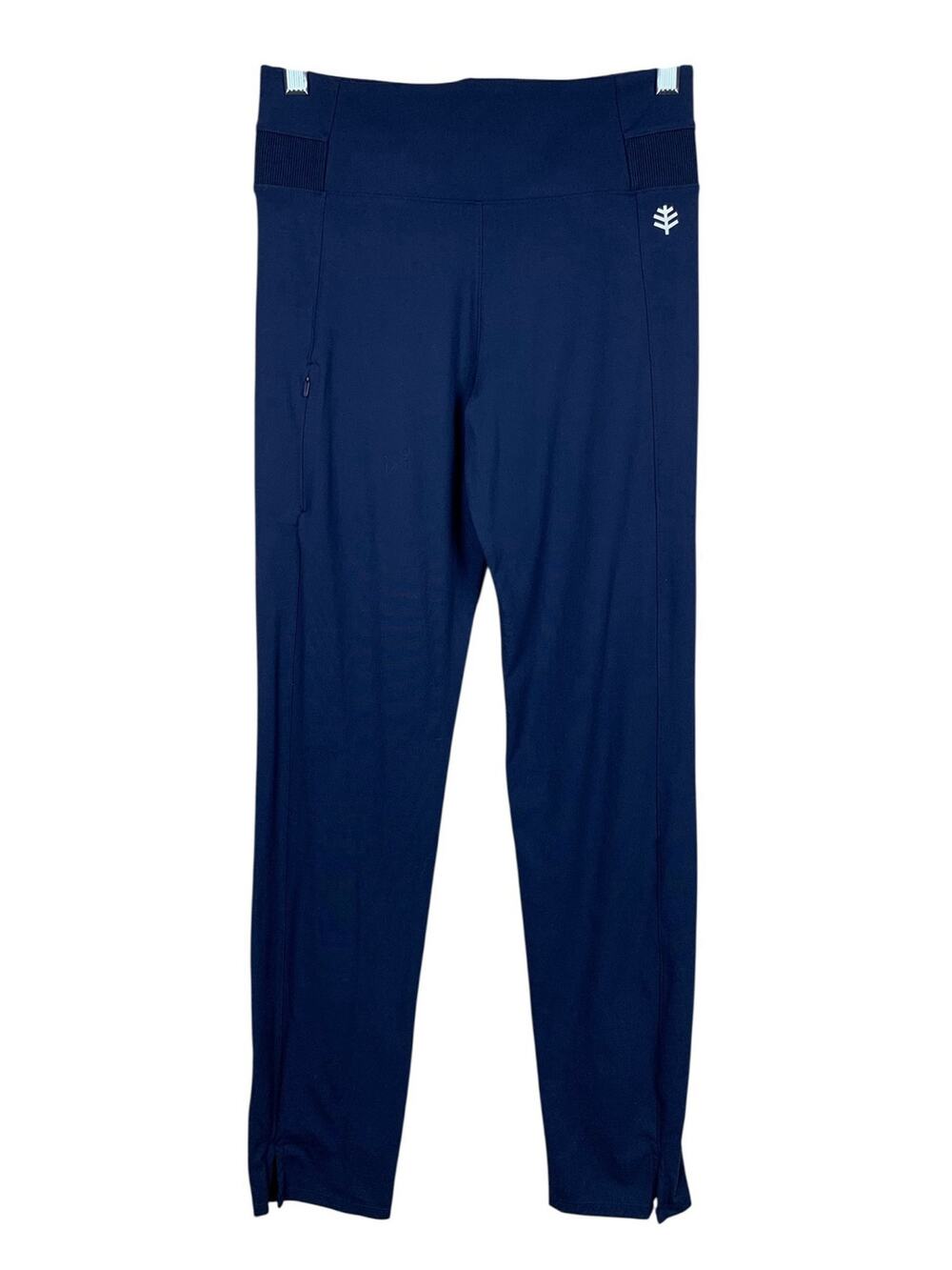 Coolibar Azora Straight Leg Active Pants Blue UPF50+ Sun Protection Women's S